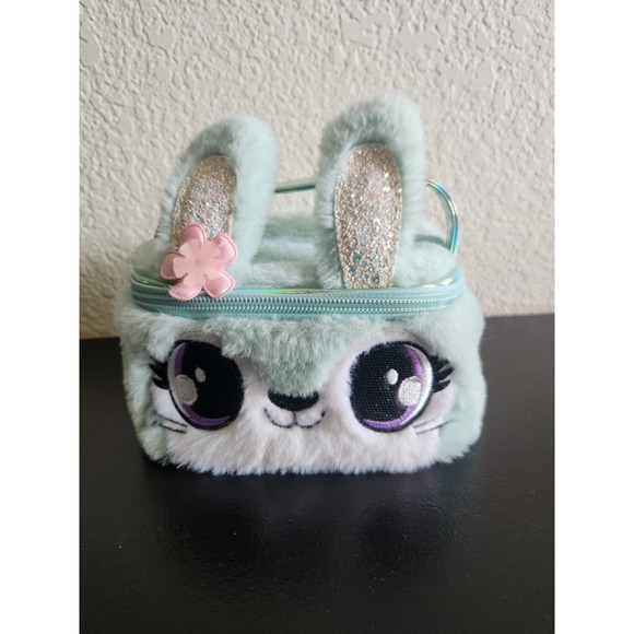 Claire's Blue Bunny Girls Carrying Case W/ Handle - Picture 1 of 5